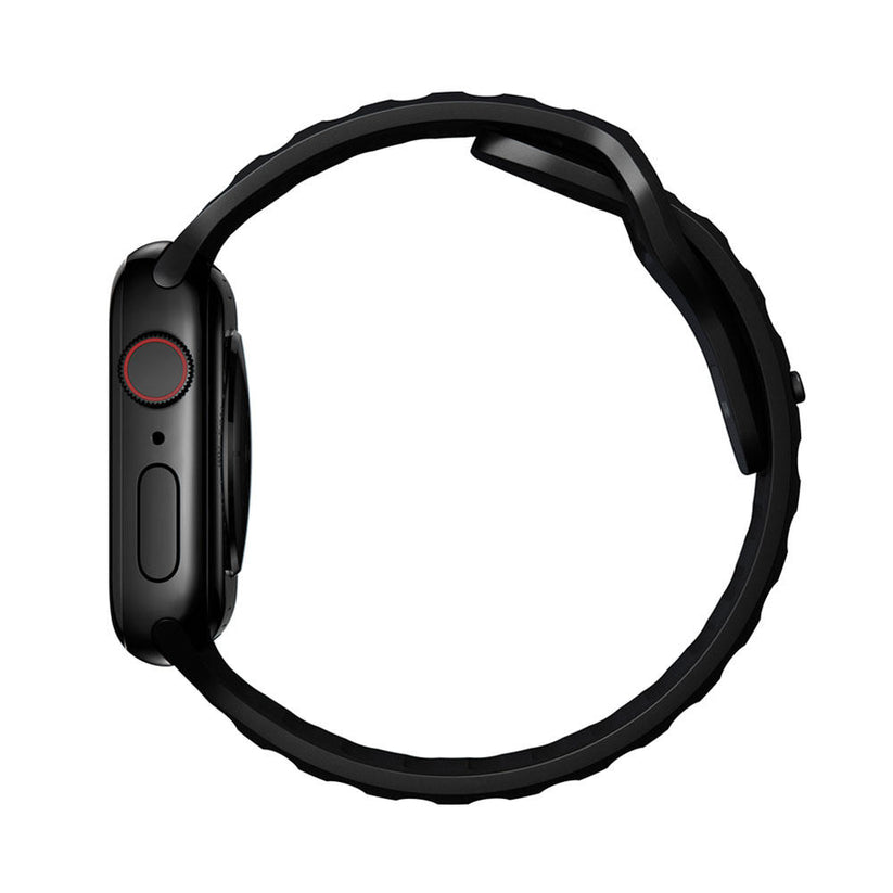 Řemínek na Apple Watch 44/42/45/49 mm Nomad Sport Strap vel. M/L - černý - iSTYLE CZ