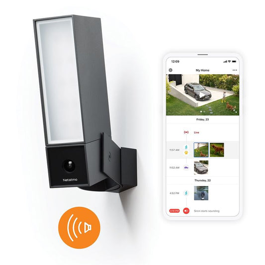 Inteligentní venkovní kamera se sirénou Netatmo Smart - černá - iSTYLE CZ