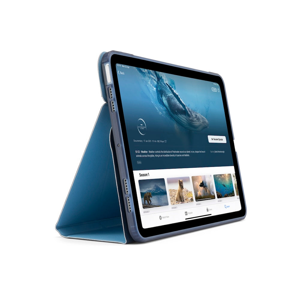 Kryt pro iPad 10,9" (2022) Pipetto Origami No6 Stand Case - modrý - iSTYLE CZ