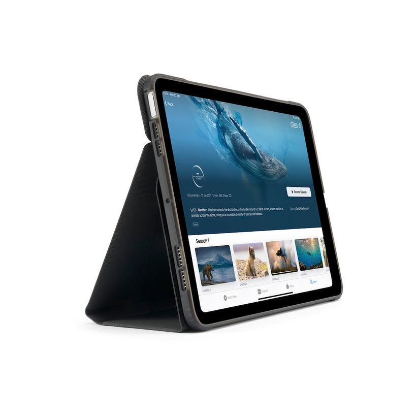 Kryt pro iPad Air 13" (2024) Pipetto Origami No6 Stand Case - černý - iSTYLE CZ
