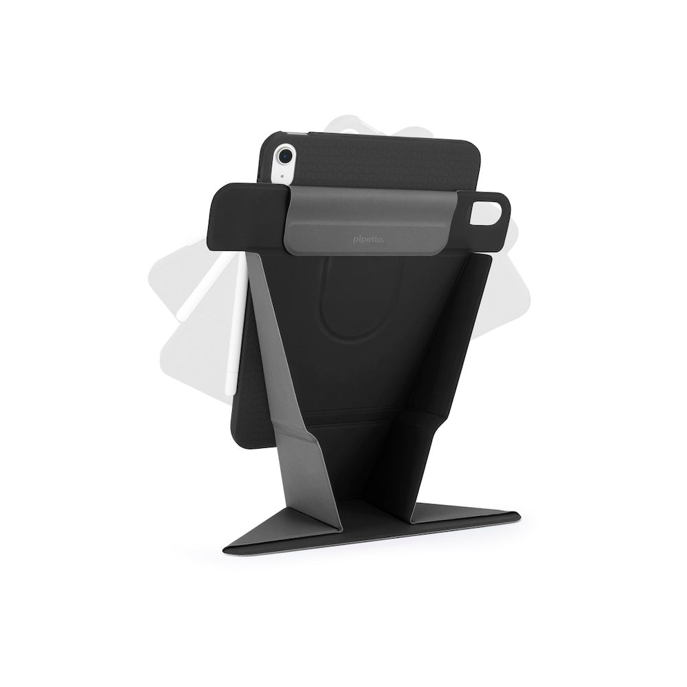Kryt pro iPad Air 13" (2024) Pipetto Origami No6 Stand Case - černý - iSTYLE CZ