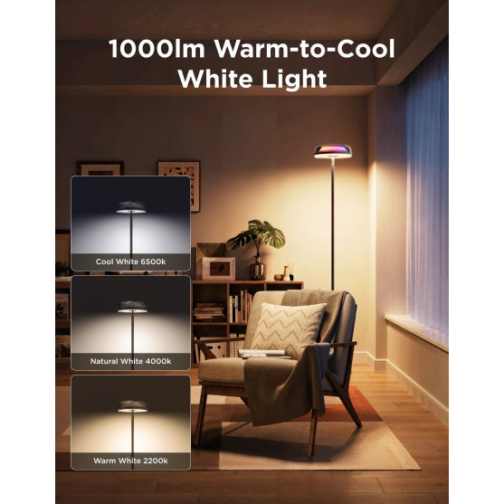 Stojací lampa Govee Uplighter RGBICWW Floor Lamp – černá