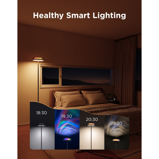Stojací lampa Govee Uplighter RGBICWW Floor Lamp – černá