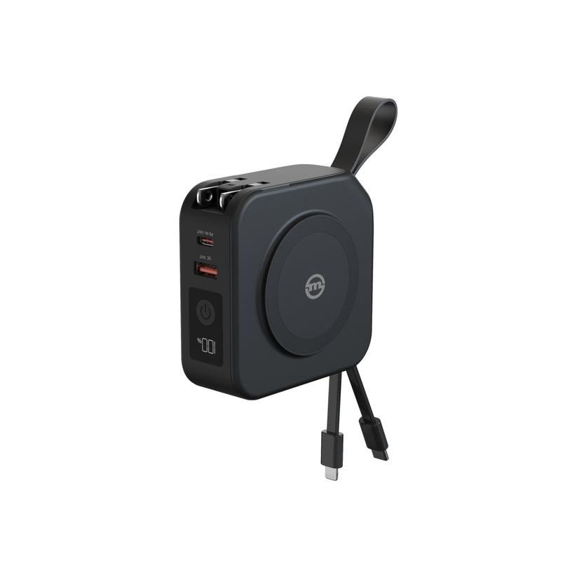 Cestovní nabíječka s powerbankou Mobile Origin 10 000 mAh - černá - iSTYLE CZ