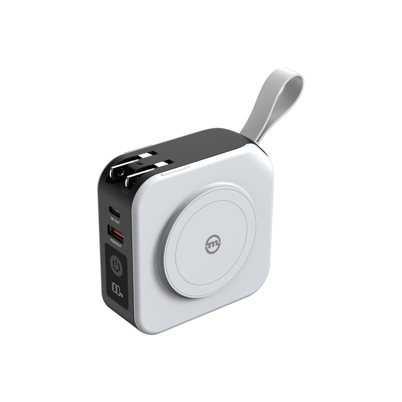 Cestovní nabíječka s powerbankou Mobile Origin 10 000 mAh - bílá - iSTYLE CZ
