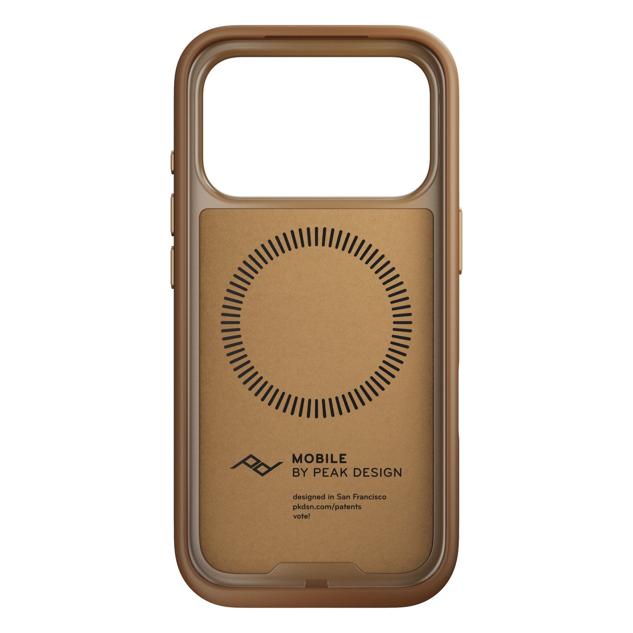 Kryt pro iPhone 17 Pro Peak Design Everyday Case - světle hnědý