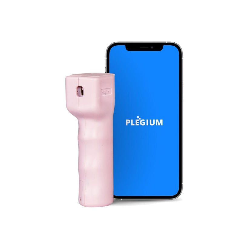 Chytrý pepřový sprej Plegium smart mini - růžový - iSTYLE CZ