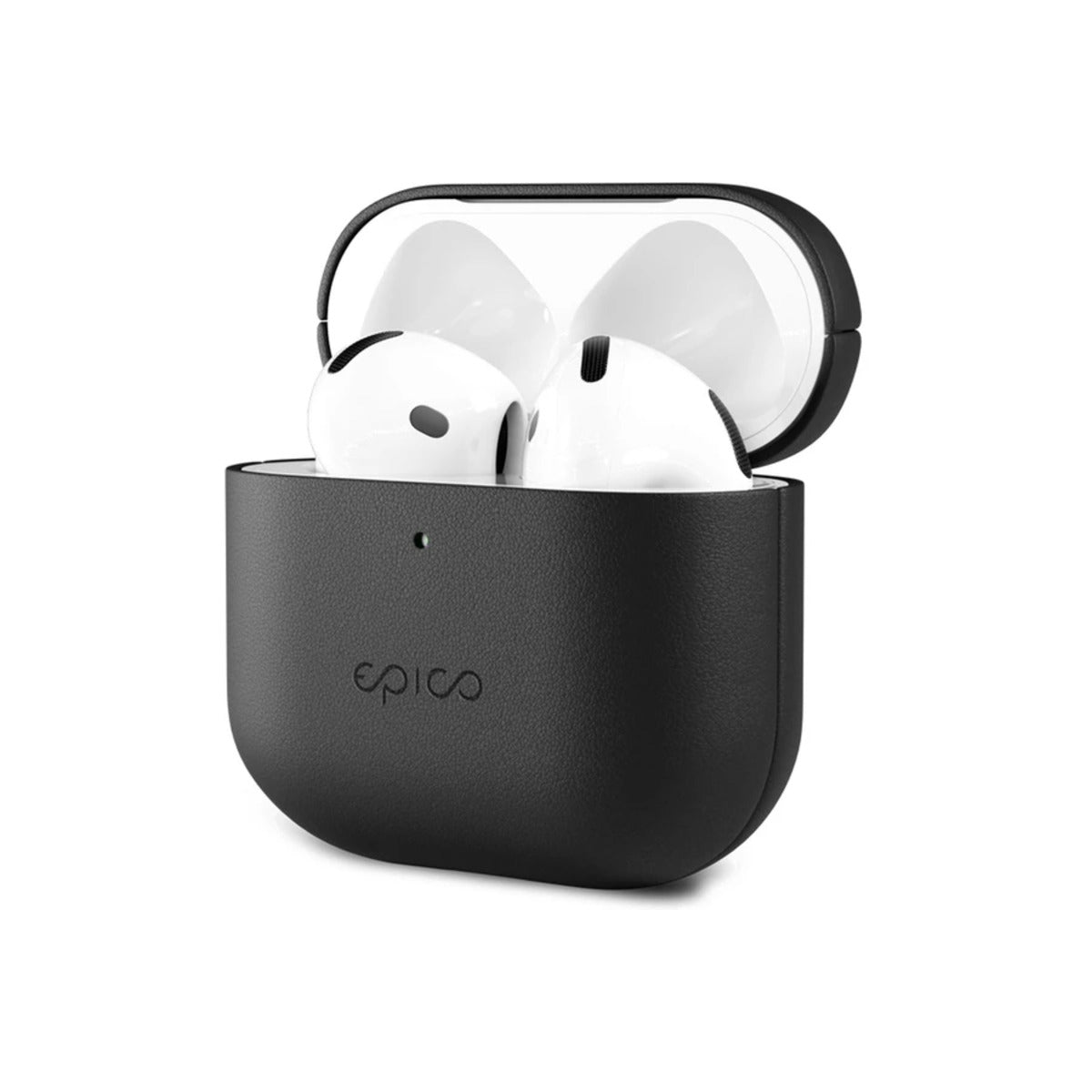Kožené pouzdro pro AirPods 4 Epico Leather Case - černé