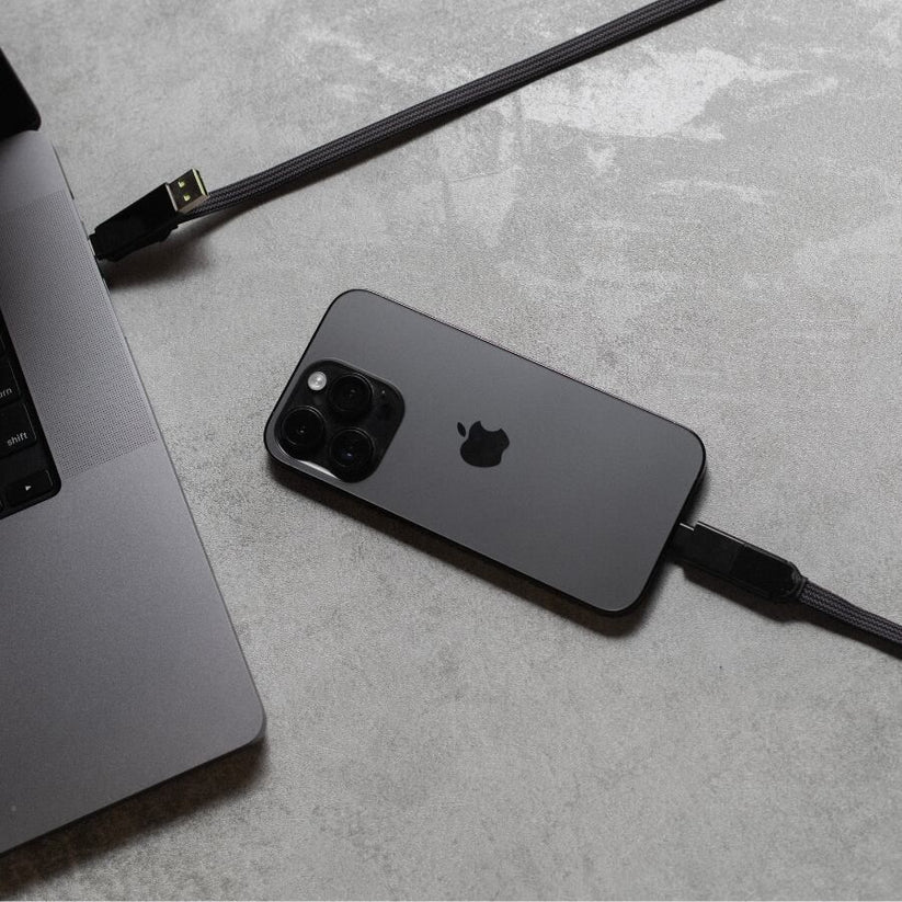 3m nabíjecí kabel 6v1 Rolling Square inCharge XL - černý - iSTYLE CZ