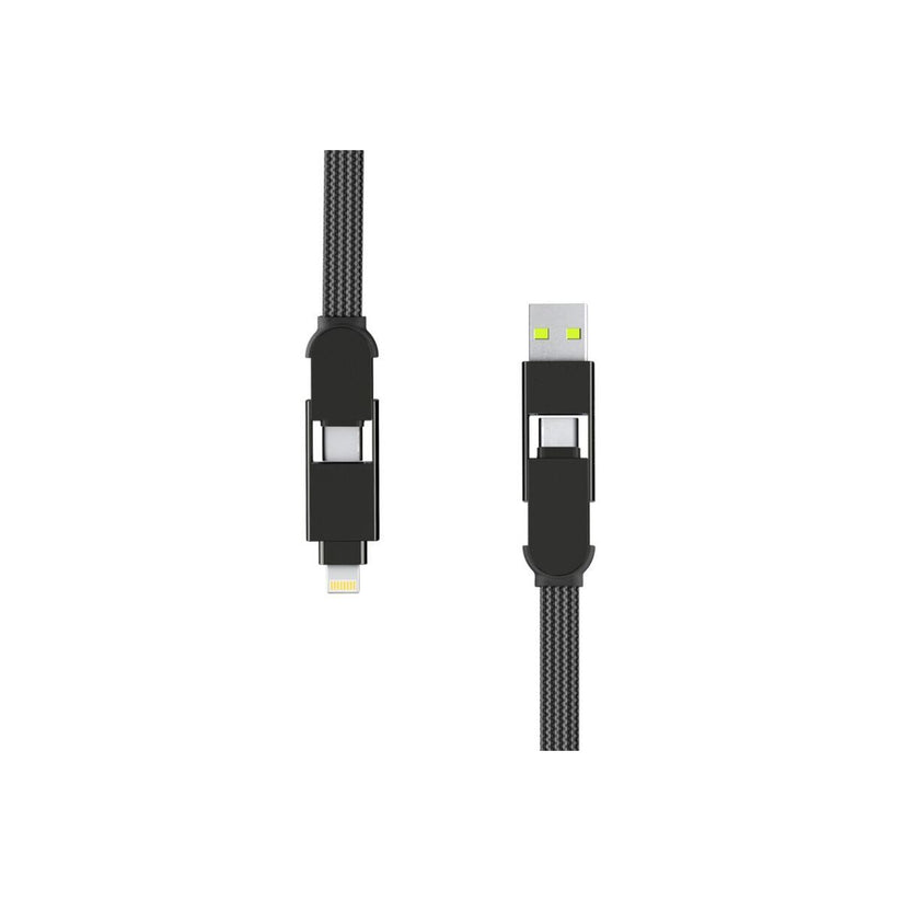 30cm nabíjecí kabel 6v1 Rolling Square inCharge XL - černý - iSTYLE CZ