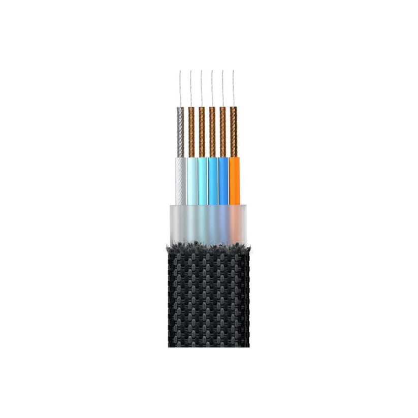 30cm nabíjecí kabel 6v1 Rolling Square inCharge XL - černý - iSTYLE CZ