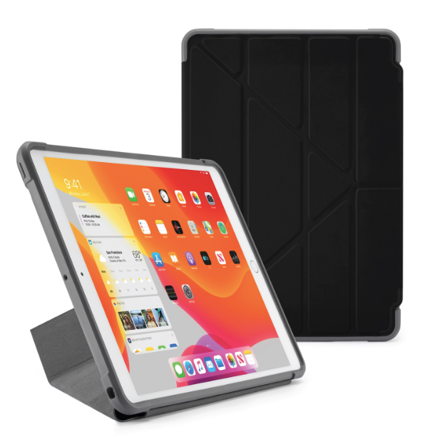 Obal na iPad Air 10,9" (2020) Pipetto Origami Pencil - černý - iSTYLE CZ