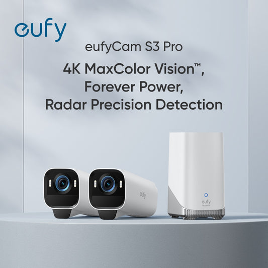 Bezpečnostní venkovní kamera Eufy eufyCam S3 Pro (2ks) - iSTYLE CZ