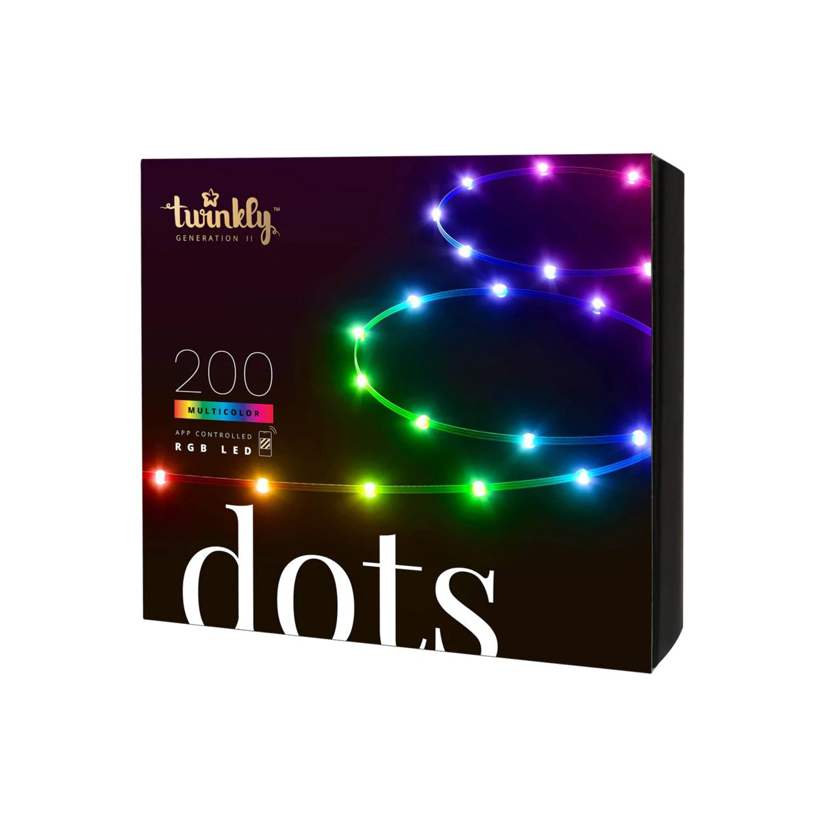 Chytré LED body Twinkly Dots 200 diod 10m - vícebarevné - iSTYLE CZ
