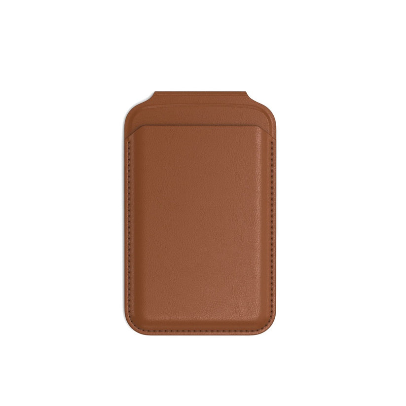 Magnetický stojánek s peněženkou pro iPhone Satechi - hnědý - iSTYLE CZ